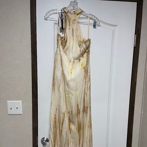 Long Halter dress with slit